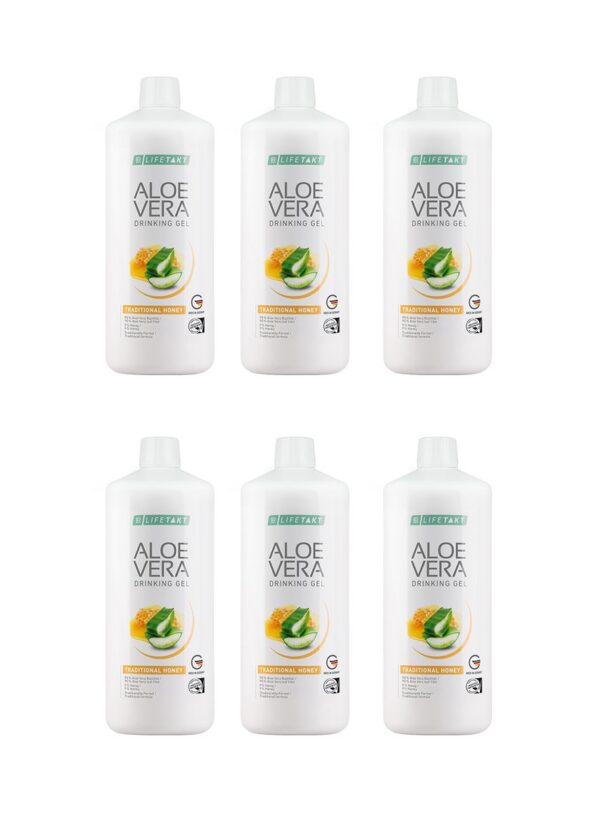 Aloe Vera Aloe Vera Drinking Gel Miel set de 6