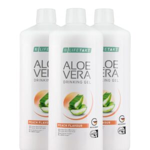 LR Lifetakt Aloe Vera Drinking Gel pêche en pack de 3